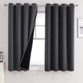 Dark Grey Lined Blackout Curtains