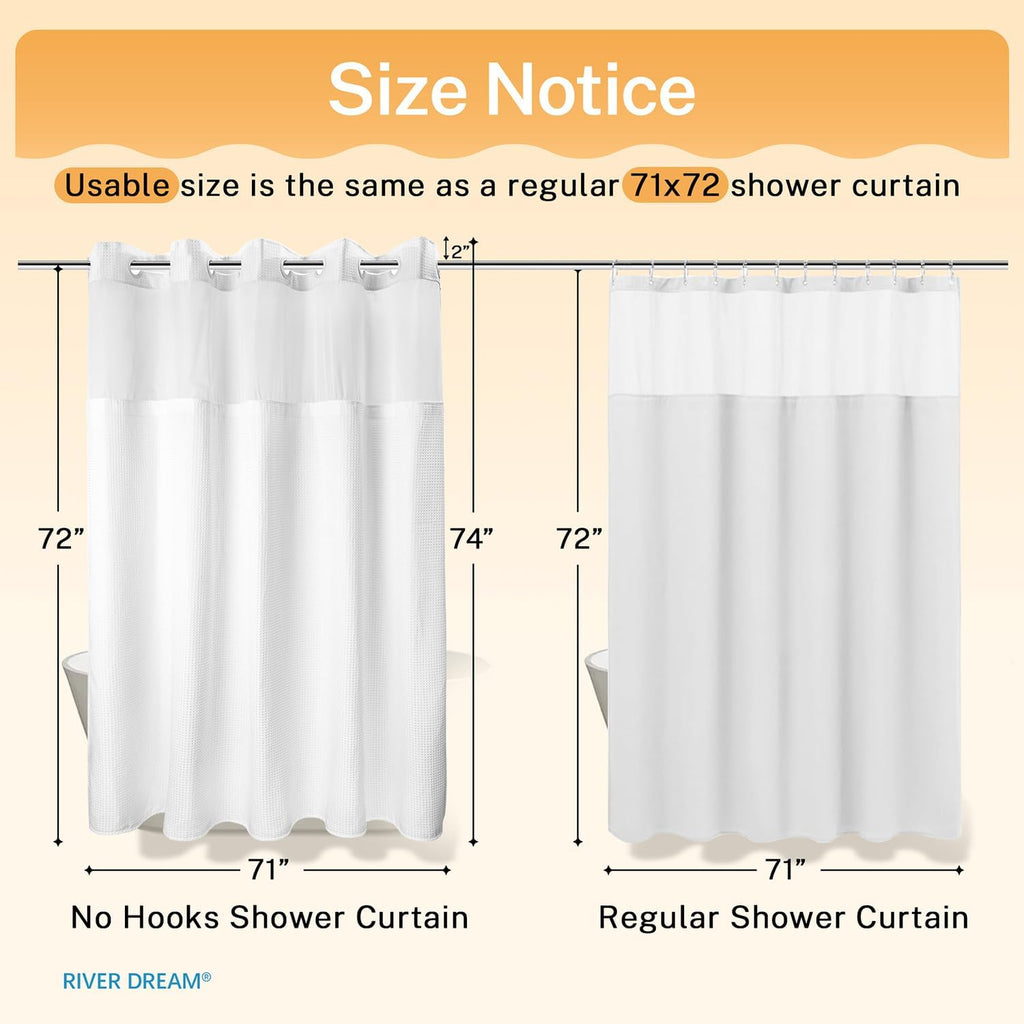 White Dotted Waffle Shower Set