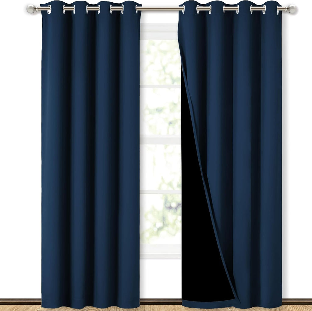 Blue Moroccan Blackout Curtains