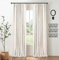 Beige Linen Thermal Blackout Curtains