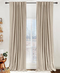 Oatmeal Linen Blackout Curtains
