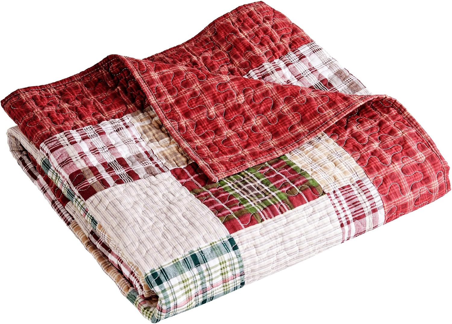 Red Cotton Throw Blanket