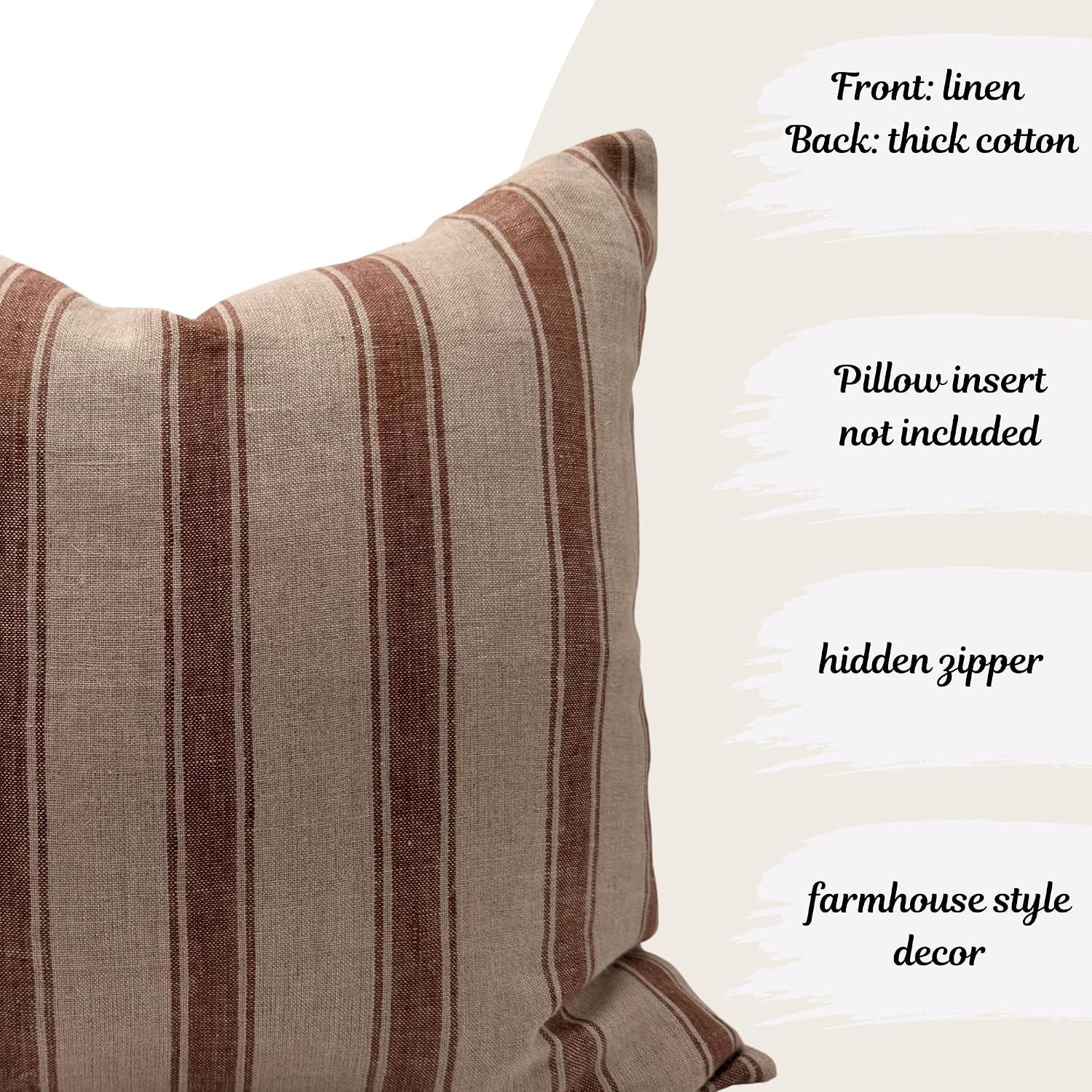 Stripe Linen Pillow Covers