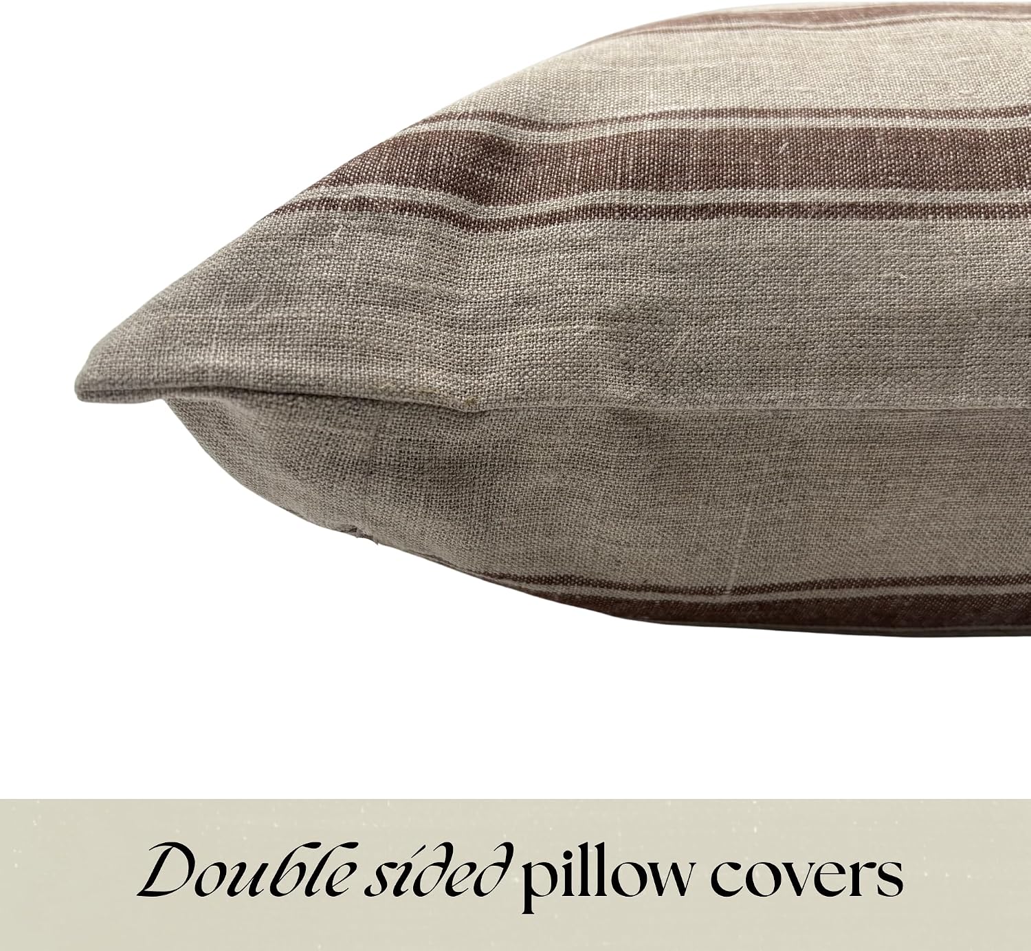 Stripe Linen Pillow Covers
