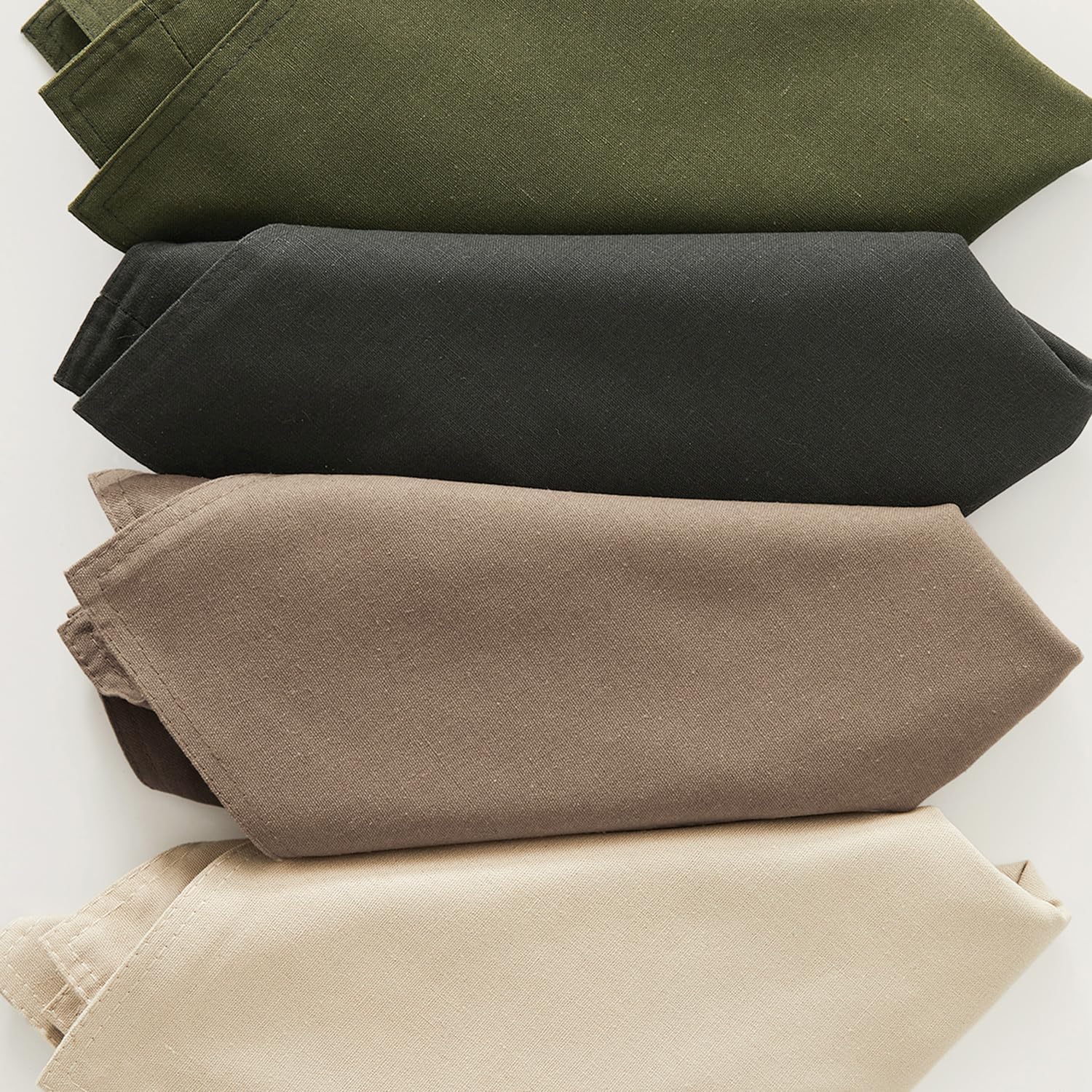 Olive Green Linen Pillow Covers