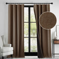 Coffee Textured Blackout Curtains