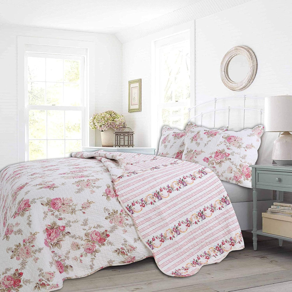Pink Peony Floral Throw Blanket