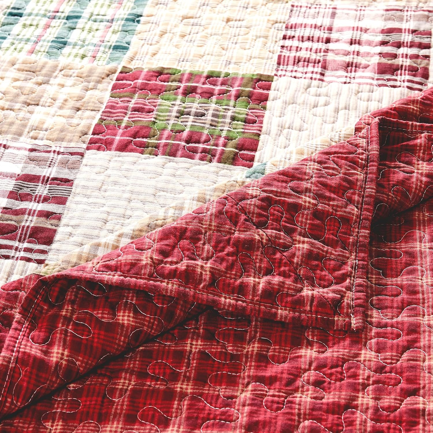 Red Cotton Throw Blanket