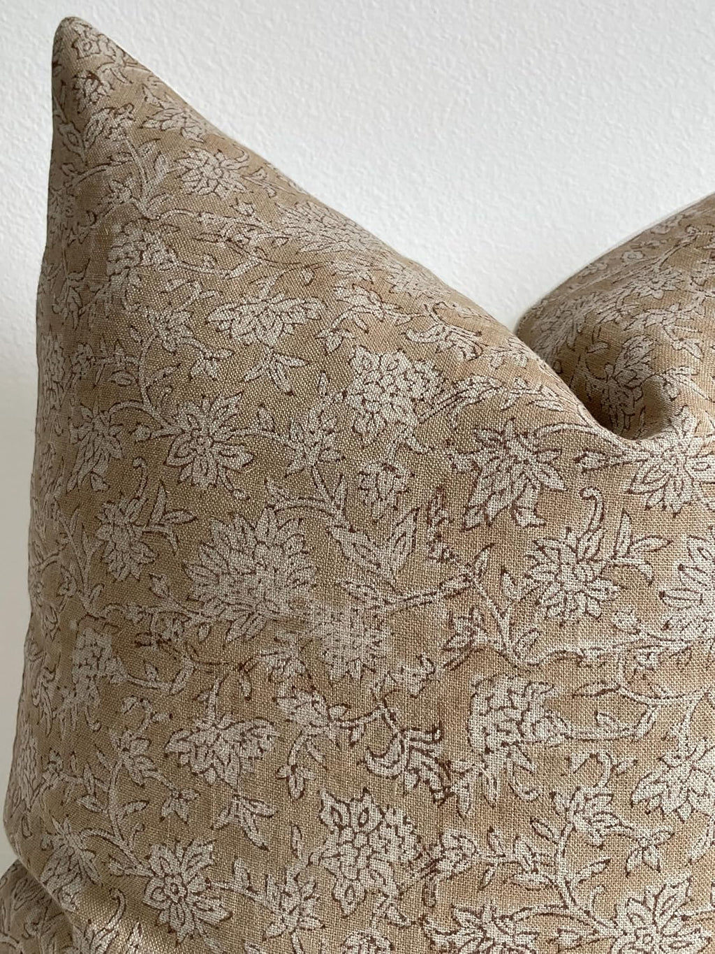 Vintage Printed Linen Pillow Cover