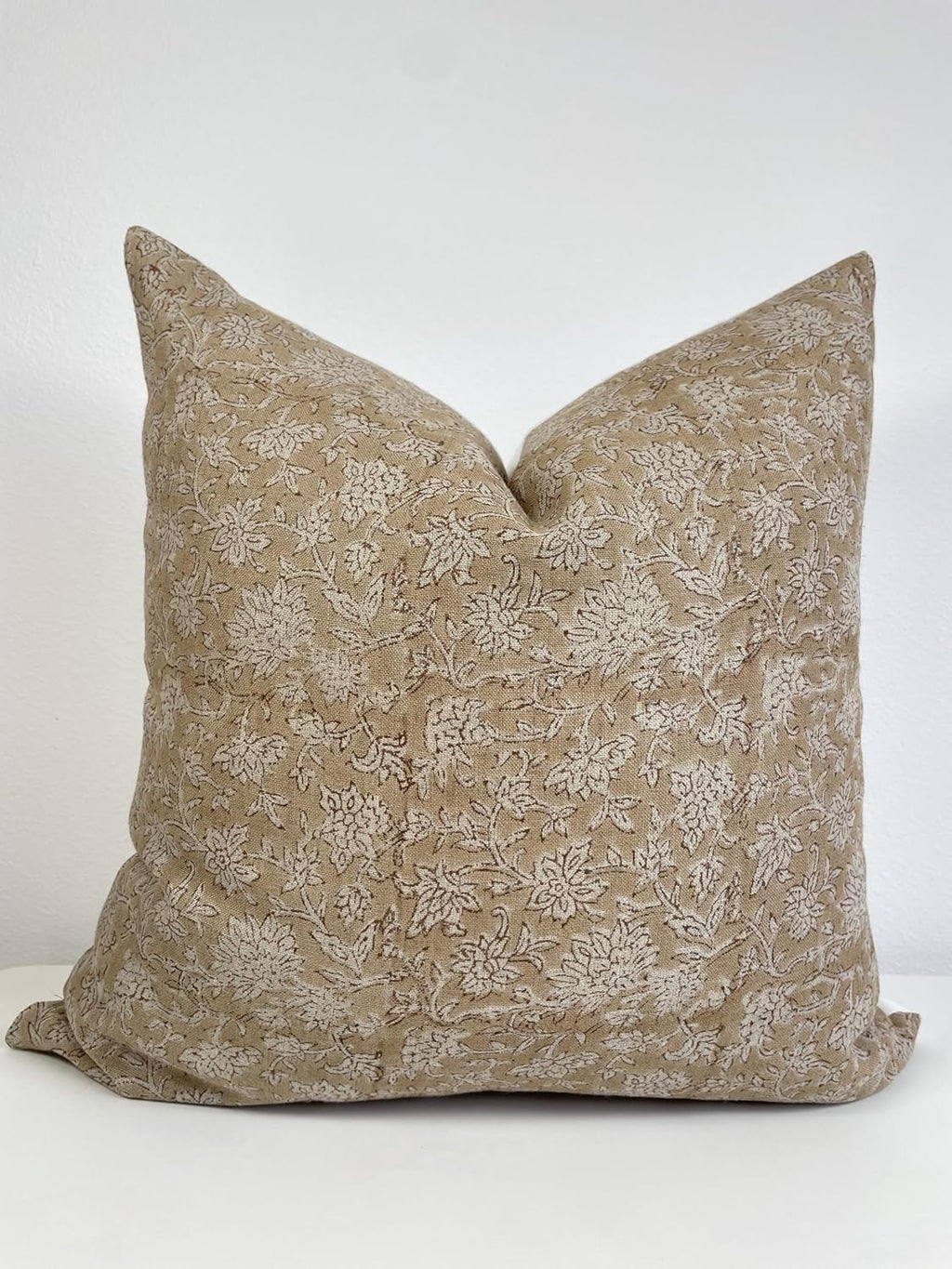 Vintage Printed Linen Pillow Cover