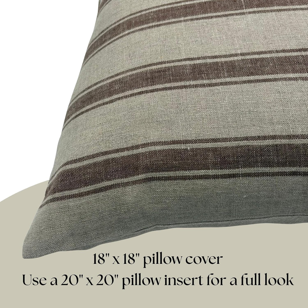 Stripe Linen Pillow Covers