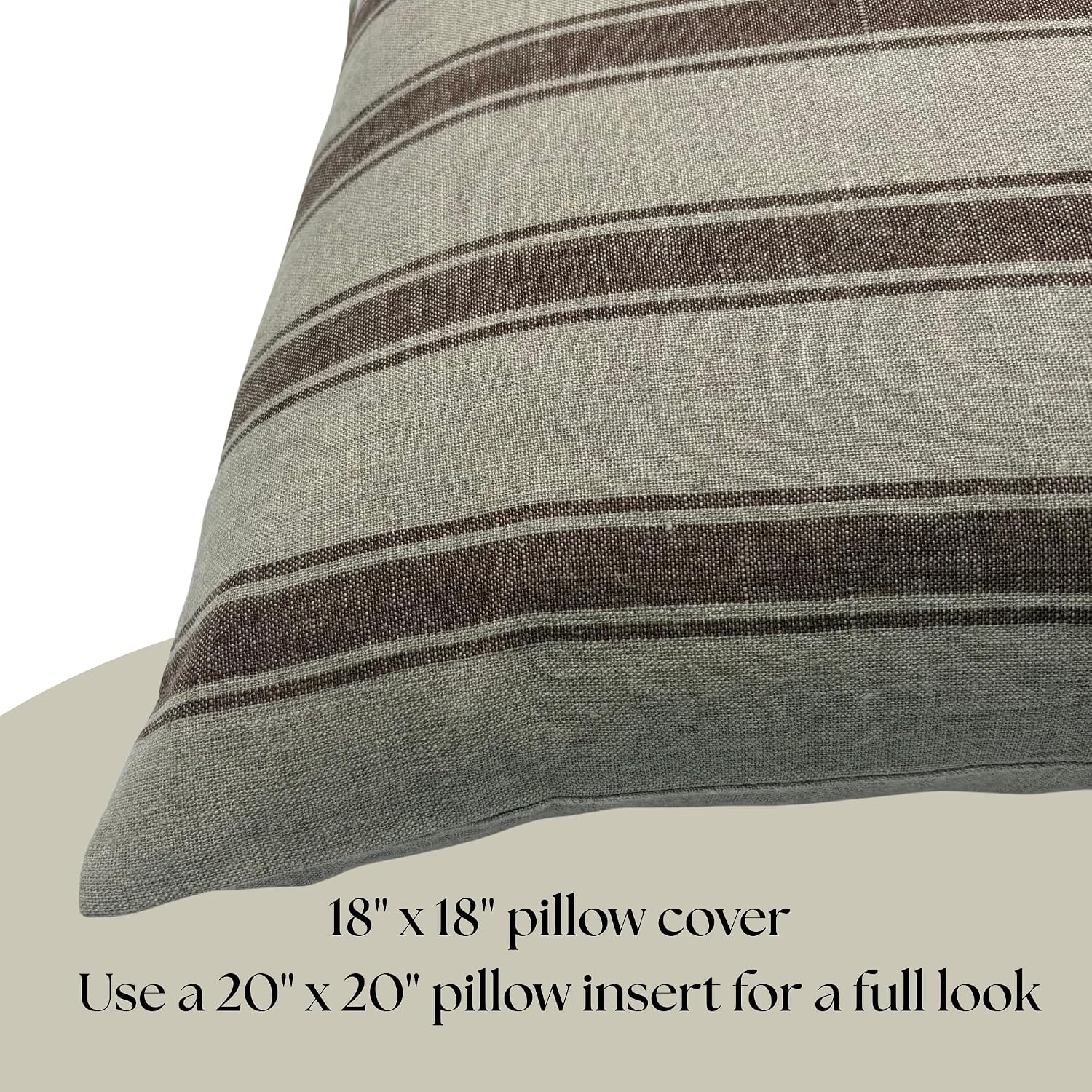 Stripe Linen Pillow Covers