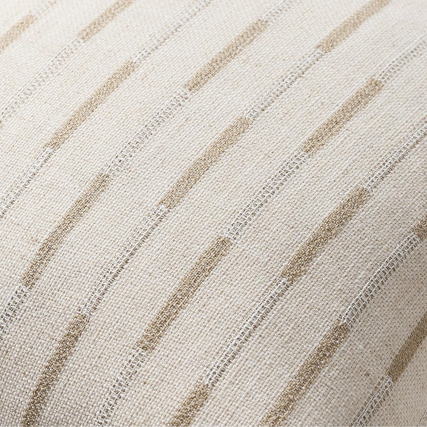Khaki Textured Linen Pillow Covers
